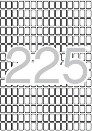 Etikety, zaoblené rohy,8x12 mm, 3375 ks/bal., A5, APLI ,balení 15 ks Cenový Hit
