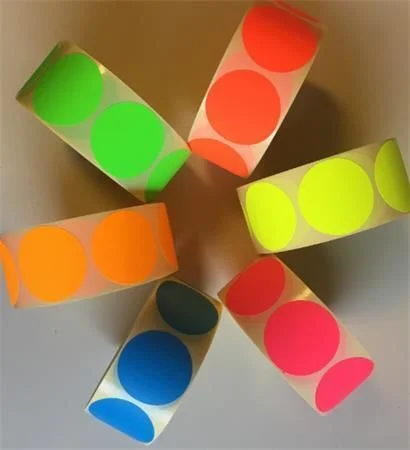 Výprodej Etikety, modrá, kruhové, průměr 38 mm, 1000 etiket/ role