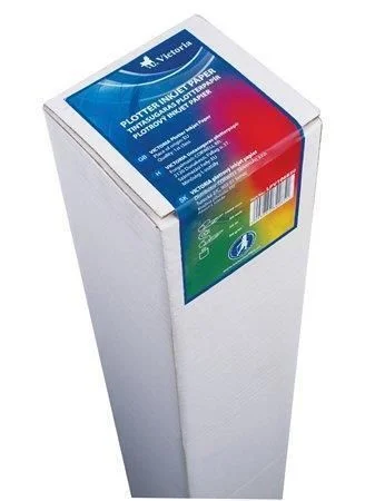 Plotterový papír, do inkoustové tiskárny, 594mm x 50m, 50mm dutina, 90g, VICTORIA Akční Cena