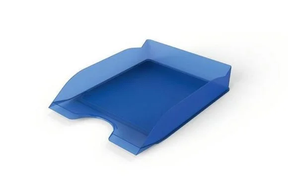 Odkladač Basic, transparentní modrá, plast, DURABLE 1701674540 Zlevněný