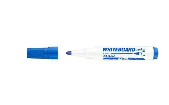 Poslední Šance Popisovač na bílou tabuli a flipchart Plan 11 XXL, modrá, 1-3mm, kuželový hrot, ICO