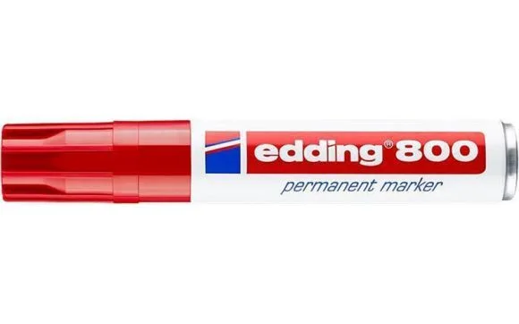 Objednat Nyní Permanentní popisovač 800, červená, 4-12mm, klínový hrot, EDDING