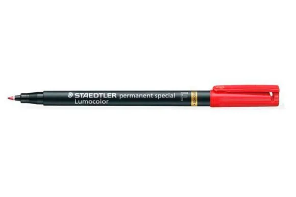 Permanentní popisovač Lumocolor Special 319 F, červená, 0,6mm, STAEDTLER Ihned K Objednání