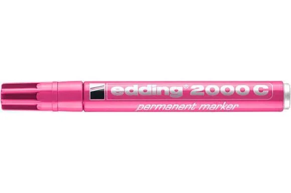 Permanentní popisovač 2000, růžová, 1,5-3 mm, kuželový hrot, EDDING 7580107007 Novinka