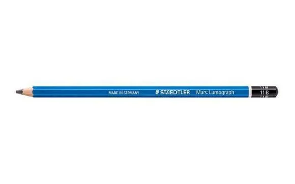 Výprodej Grafitová tužka Mars Lumograph 100, 11B, šestihranná, STAEDTLER