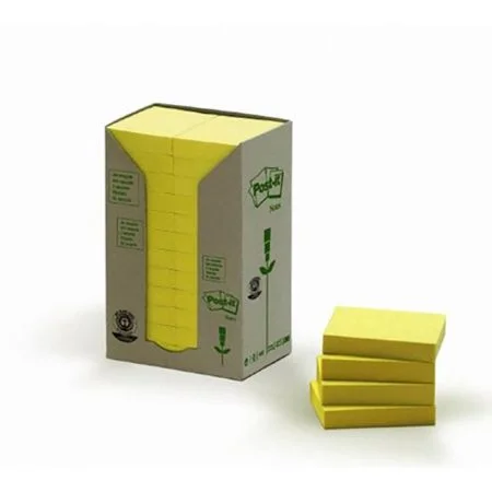 Výhodná Nabídka Samolepící bloček, 38x51 mm, 24x100 listů, ekologický, 3M POSTIT, žlutý