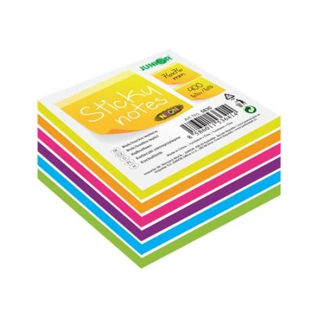 Akce Blok/kostka samolepicí Sticky Notes - Neon/White 76x76 mm/400 l.