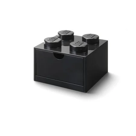 LEGO stolní box 4 se zásuvkou - černá Levný