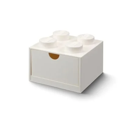 LEGO stolní box 4 se zásuvkou - bílá Zlevněný