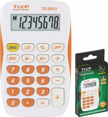 kalkulačka KW TR-295-O 8 míst oranžová 120-1419 Pouze Dnes