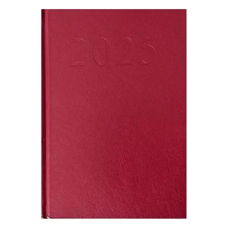 Sleva Diář A5 1 strana / 1 den 2025 - Elegant černo-červený