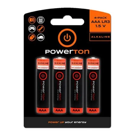 Cenová Bomba Baterie alkalická GP, AAA, 1,5V - 4ks, Powerton