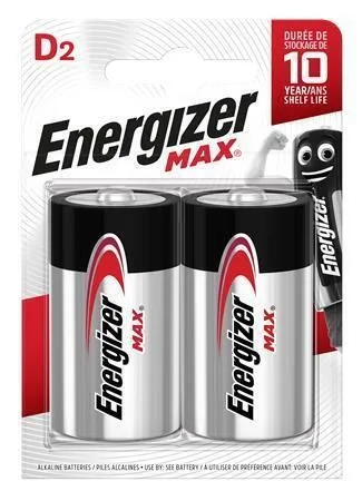 Omezená Nabídka Baterie, D (velký monočlánek), 2 ks, ENERGIZER Max ,balení 2 ks