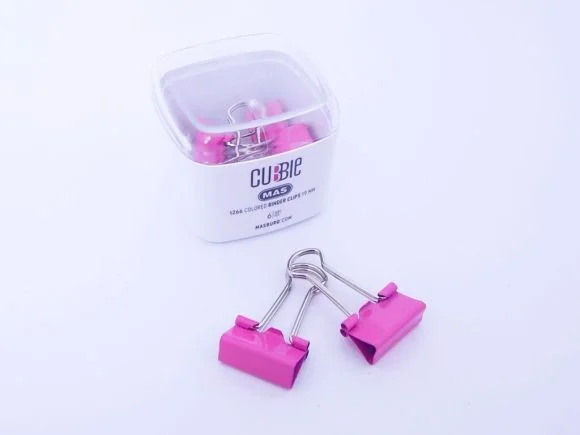 Klip Binder 19 mm růžový6 ks / 1266 Značkový