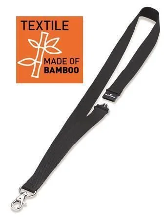 Šňůrka na krk, černá, s karabinou, DURABLE 824001 ,balení 10 ks Omezená Nabídka