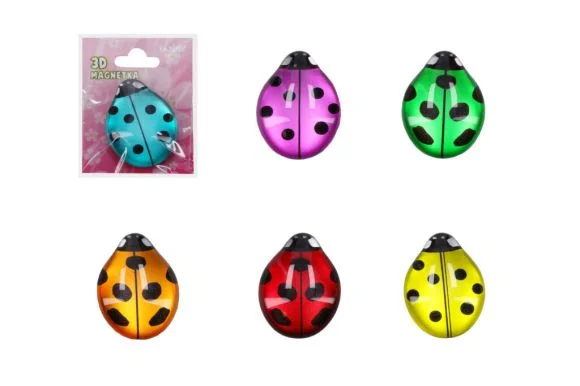 Finální Výprodej Skleněný 3D magnet beruška / W010873