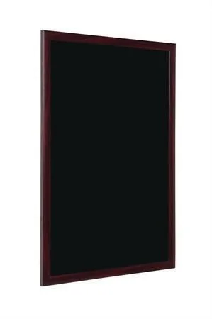 Originální Černá informační tabule, pro popis křídou, 45x60cm, barva rámu cherry