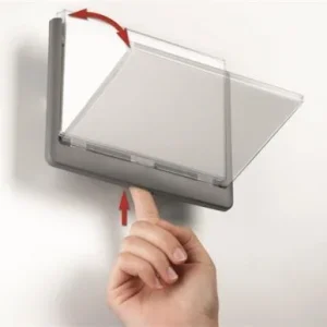 Zlevněný Informační tabulka CLICK SIGN, bílá, 148,5 x 210 mm, DURABLE 486602