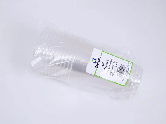 Kelímek PLA čirý TT - BIO 0,4l / 12 ks Zlevněný