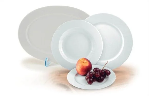 Talířek, porcelánový, 19 cm, ROTBERG Basic, bílý Nová Kolekce