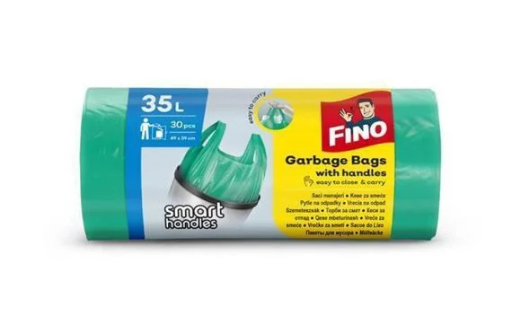Pytle na odpadky Smart handles, 35 l, 30 ks, FINO ,balení 30 ks Poslední Šance
