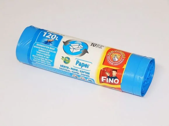 Pytle HD FINO na tříděný odpad /papír/ 120l/10ksMODRÝ Super Cena