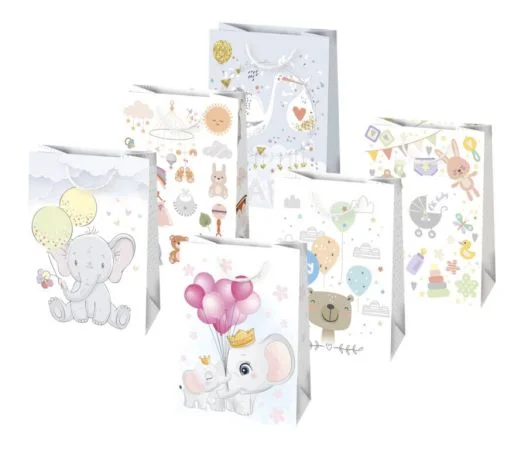 Papírová taška 32x23x11cm – Mix dětský (T5_OG_168) Nízká Cena