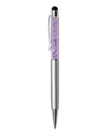 Výhodná Nabídka Kuličkové pero Touch, stříbrná, fialové krystaly SWAROVSKI®, ART CRYSTELLA® 1805XGT239