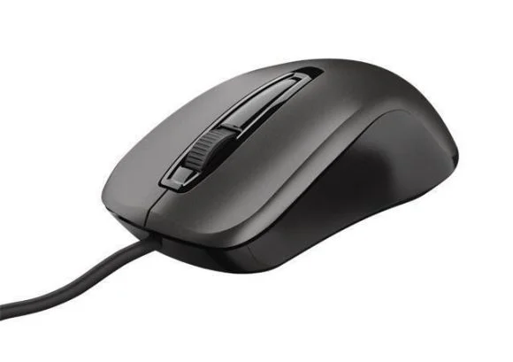 Myš Carve, černá, drátová, optická, USB, TRUST 23733 Expresní Doručení