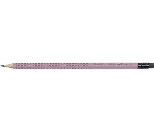 Grafitová tužka s gumou Grip 2001, růžová, B, trojhranná, FABER-CASTELL 217237 Oblíbený