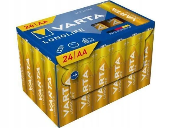 Baterie Longlife, AA, 24 ks, bez plastu, VARTA 4106301134 ,balení 24 ks Ověřený
