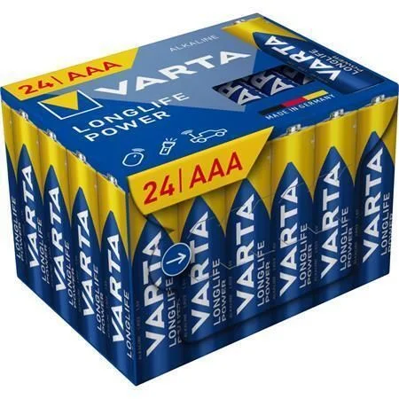 Koupit Online Baterie Longlife Power, AAA, 24 ks, bez plastu, VARTA 4903121134 ,balení 24 ks