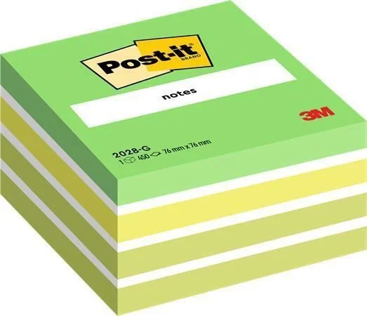 Akční Nabídka Samolepicí bloček, aquarell zelená, 76 x 76 mm, 450 listů, 3M POSTIT 7100200375 ,balení 450 ks