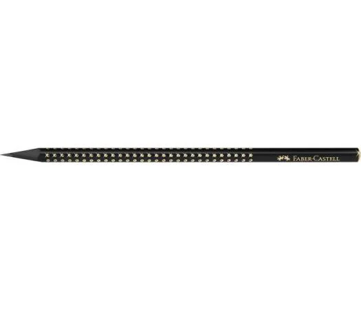 Koupit Online Grafitová tužka Sparkle Midnight, černá / zlatá, B, trojhranná, FABER-CASTELL 118278