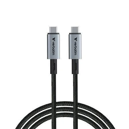 Bezpečná Platba USB kabel, černá, USB-C / USB-C, 1,2 m, 240W, VERBATIM 31847