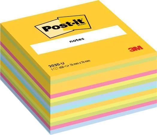 Přímo Od Výrobce Samolepicí bloček, mix barev, 76 x 76 mm, 450 listů, 3M POSIT 7100172383 ,balení 450 ks