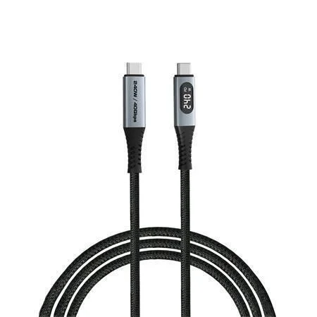 USB kabel, černá, USB-C / USB-C, 1,2 m, 240W, s displejem napájení, VERBATIM 31849 Odeslání Ihned
