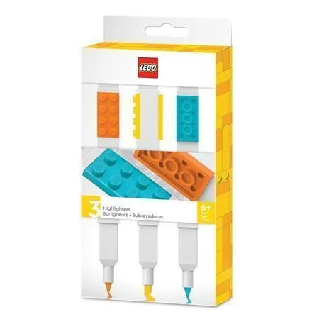 Zvýrazňovač, 3 různé barvy, sada, LEGO 51685 Značkový
