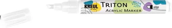 Akrylový fix TRITON, edge, bílá, KREUL Přímo Od Výrobce