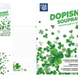 Značkový dopisní papír barevný LUX 5+10 (Čtyřlístky) 5550402