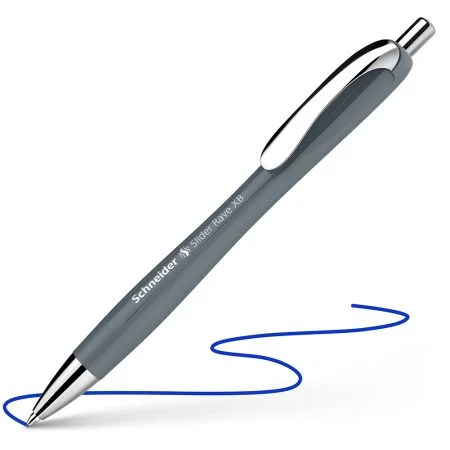 Zlevněný Kuličkové pero Schneider Slider Rave XB Urban grey - modrá náplň