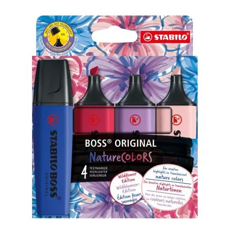 Zvýrazňovač STABILO BOSS ORIGINAL NatureCOLORS Wildflower (sada 4 ks) Objednat Nyní
