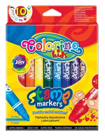 Zlevněný Colorino fixy 10ks oboustranné+razítka