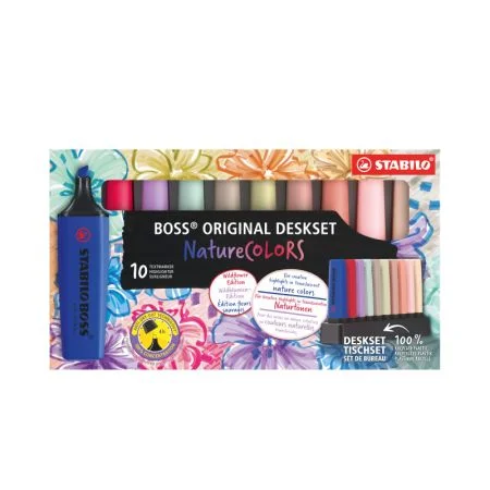 Jen Po Omezenou Doba Zvýrazňovač STABILO® BOSS NatureCOLORS Wildflower / sada 10 ks