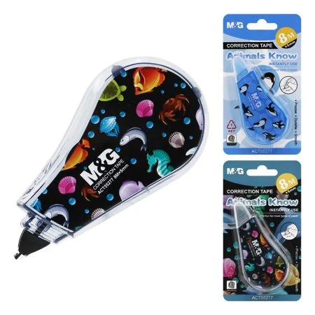 Nová Kolekce Korektor páska M&G Animals Know 5mm x 8m na blistri, mix