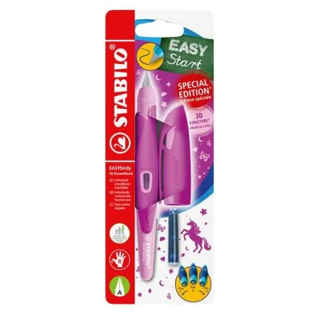 Kup Teď Plnicí pero pro praváky s hrotem pro začátečníky A - STABILO EASYbirdy Ergo - růžové