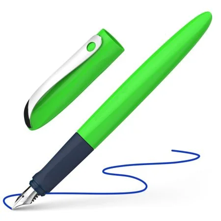 Plnicí pero Schneider Wavy green - modrá náplň Sleva