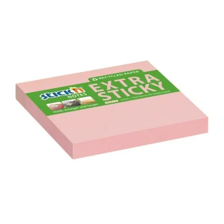 Objednat Nyní Samolepicí bločky Stick´n by Hopax Extra Sticky - 76 x 76 mm / 90 lístků / pastelově růžová
