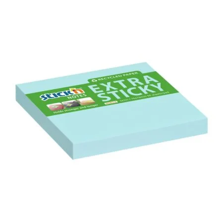 Sleva Samolepicí bločky Stick´n by Hopax Extra Sticky - 76 x 76 mm / 90 lístků / pastelově modrá