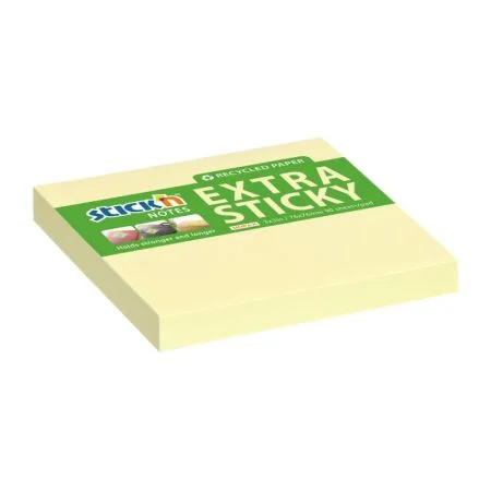 Aktuální Samolepicí bločky Stick´n by Hopax Extra Sticky - 76 x 76 mm / 90 lístků / žlutá